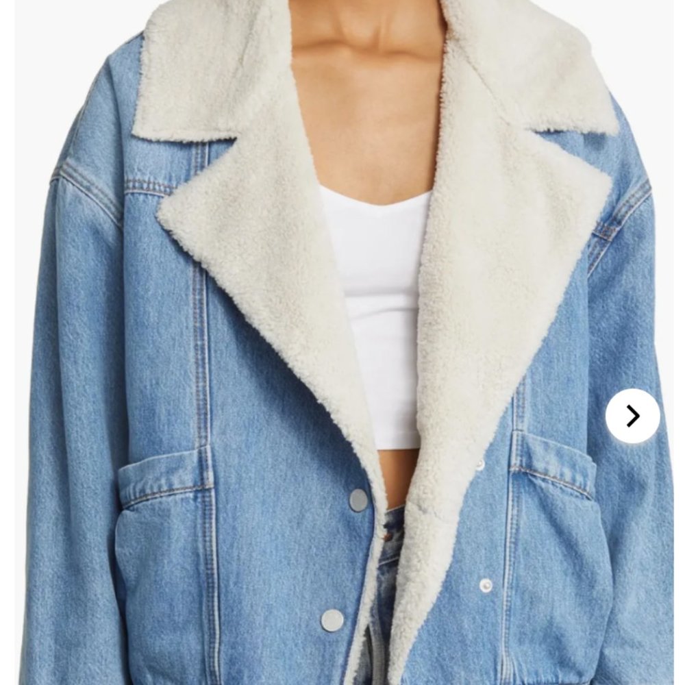 NWT BlankNYC Crash Course Sherpa Jacket